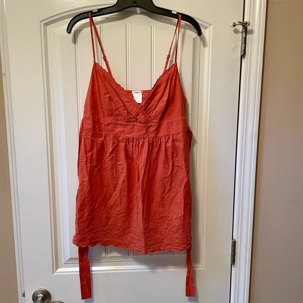 NWOT, Studio Y, Large, Orange tank